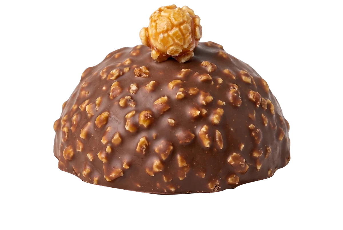 Whole Salted Caramel and Popcorn bonbon